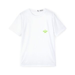 Athletic Jersey Tee — Minimal Neon Logo Men's Sports Shirt